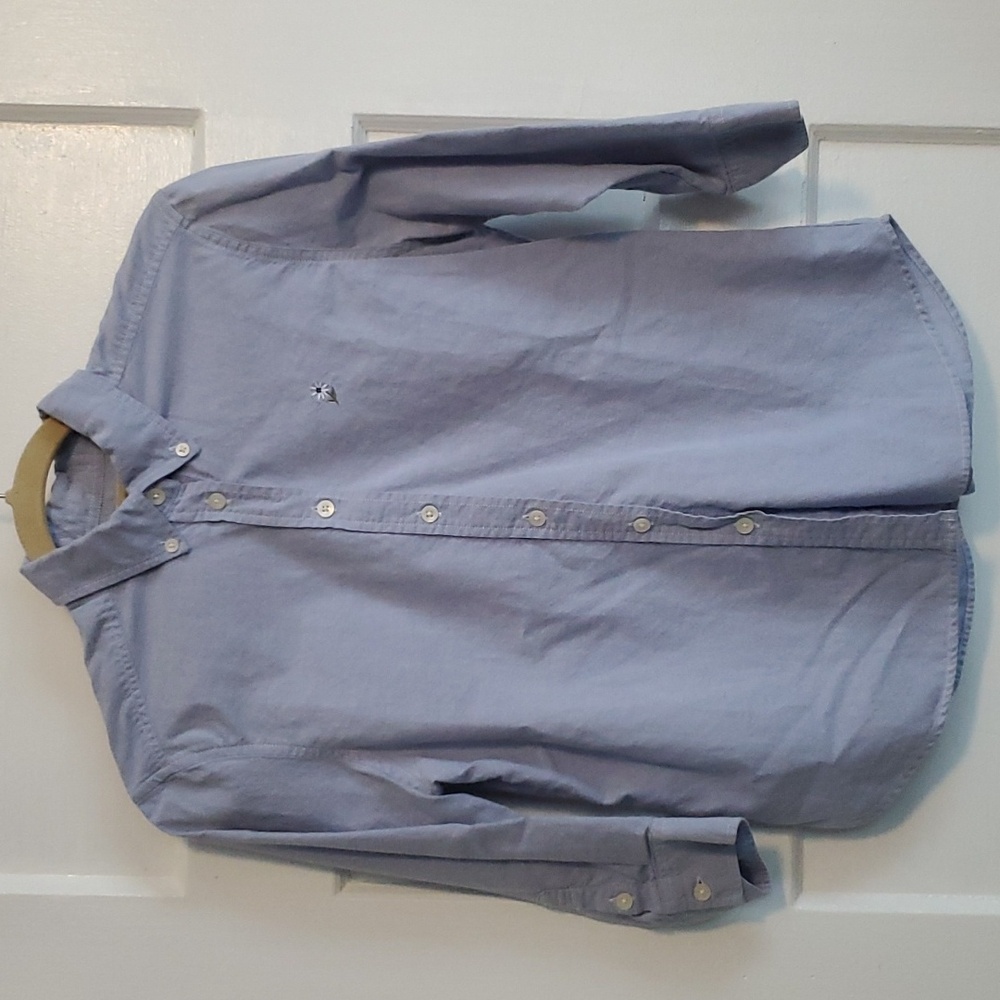 Limited Daisy Embroidered 3/4 Sleeve Collared Shirt